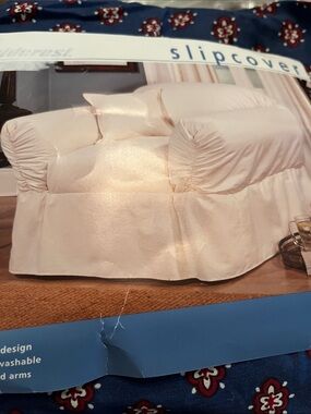 Chair slipcover new fits 32” to 40” long Fieldcrest one piece washable